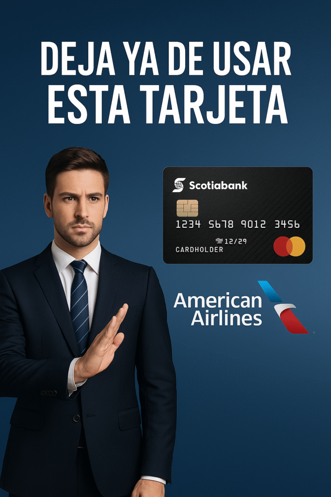 mejores tarjetas de crédito para acumular puntos tarjetas con acceso a salas VIP tarjetas para millas aéreas México viajar con puntos en 2025 Scotiabank American Airlines México