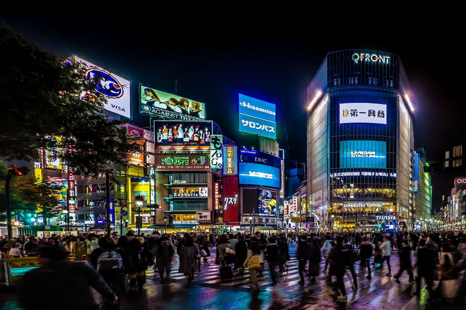 volar de Los Ángeles a Japón con Japan Airlines - cruce de Shibuya en Tokio
