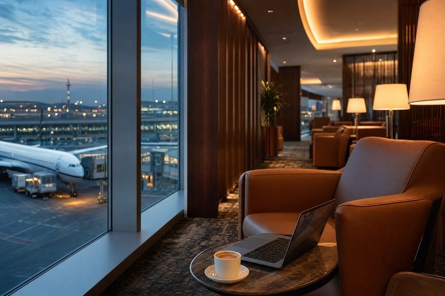 Salón VIP de aeropuerto, uno de los beneficios de la tarjeta Banorte United Universe